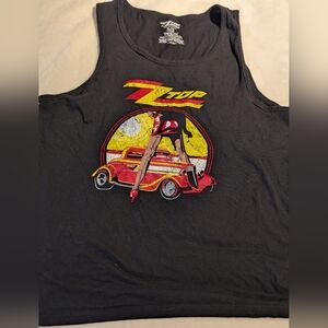 ZZ Top Black Graphic Tank Top. Xl